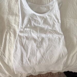 Lululemon Athletica White Muscle Tee
